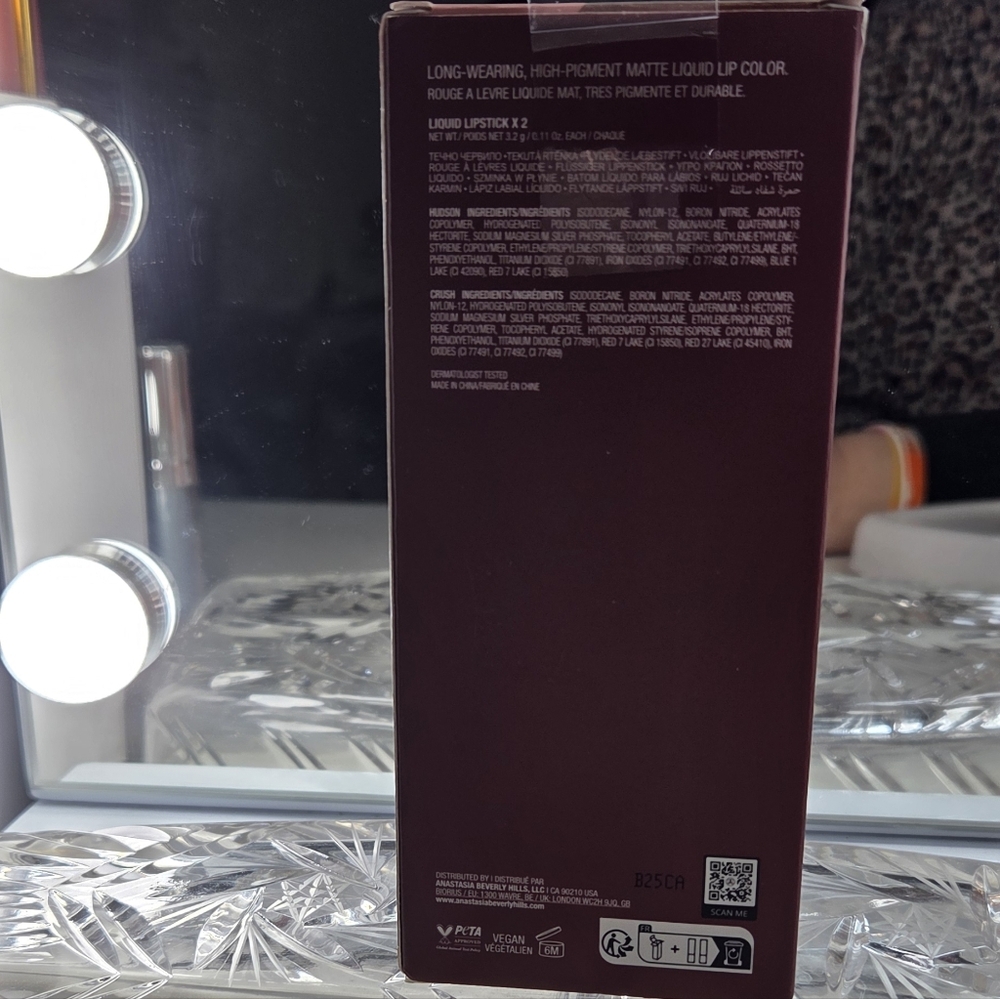 ABH Liquid Lipstick Duo Hudson + Crush Full Size NIB - Picture 4 of 5
